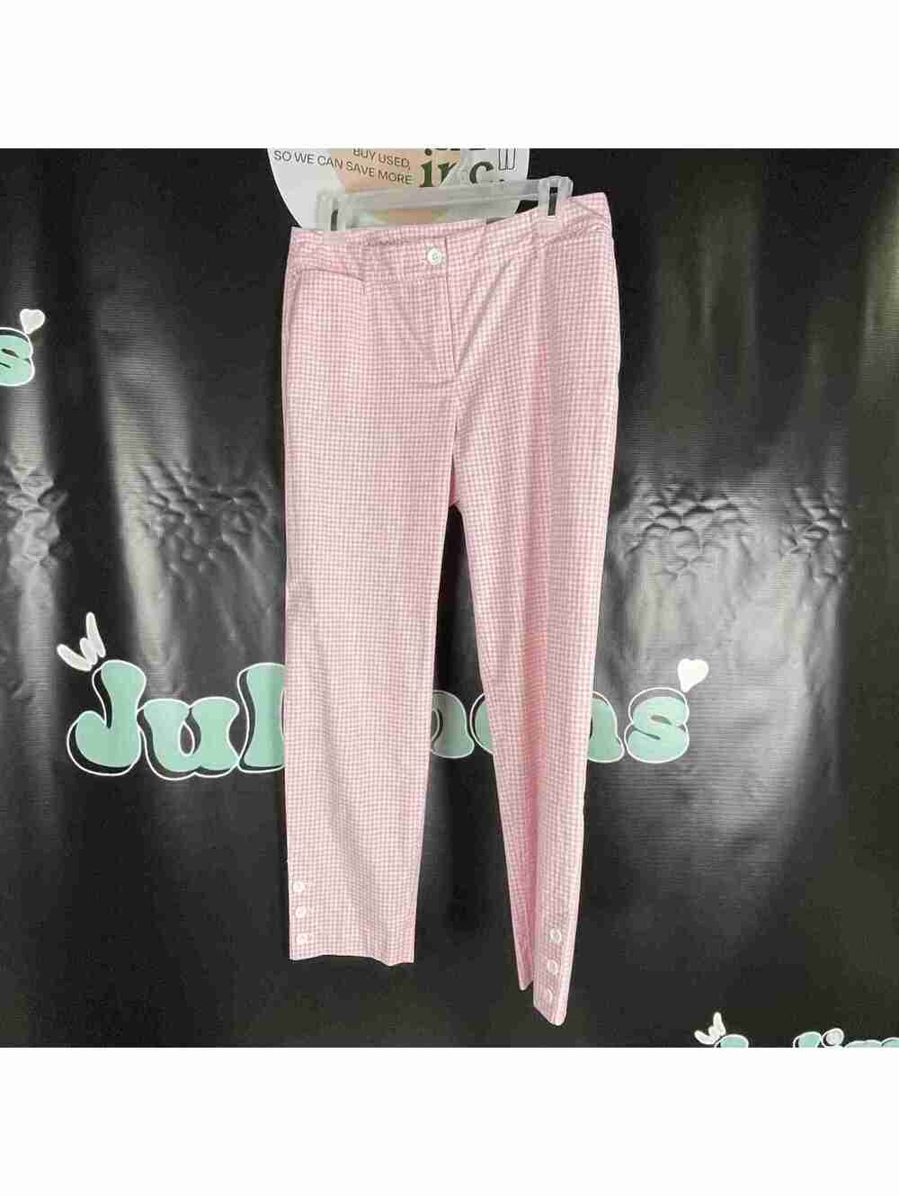 TALBOTS Perfect Crop Checkered Pants